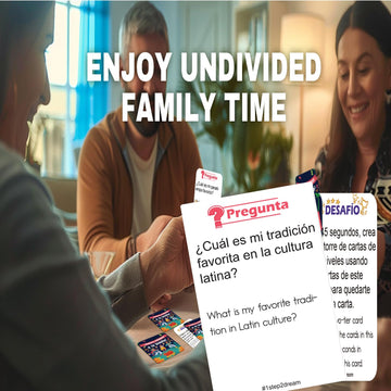 1Step2Dream Spanish Family Card Games | Fun Board Game For Family | Mexican Games | Bilingual Conversation Starter For Party