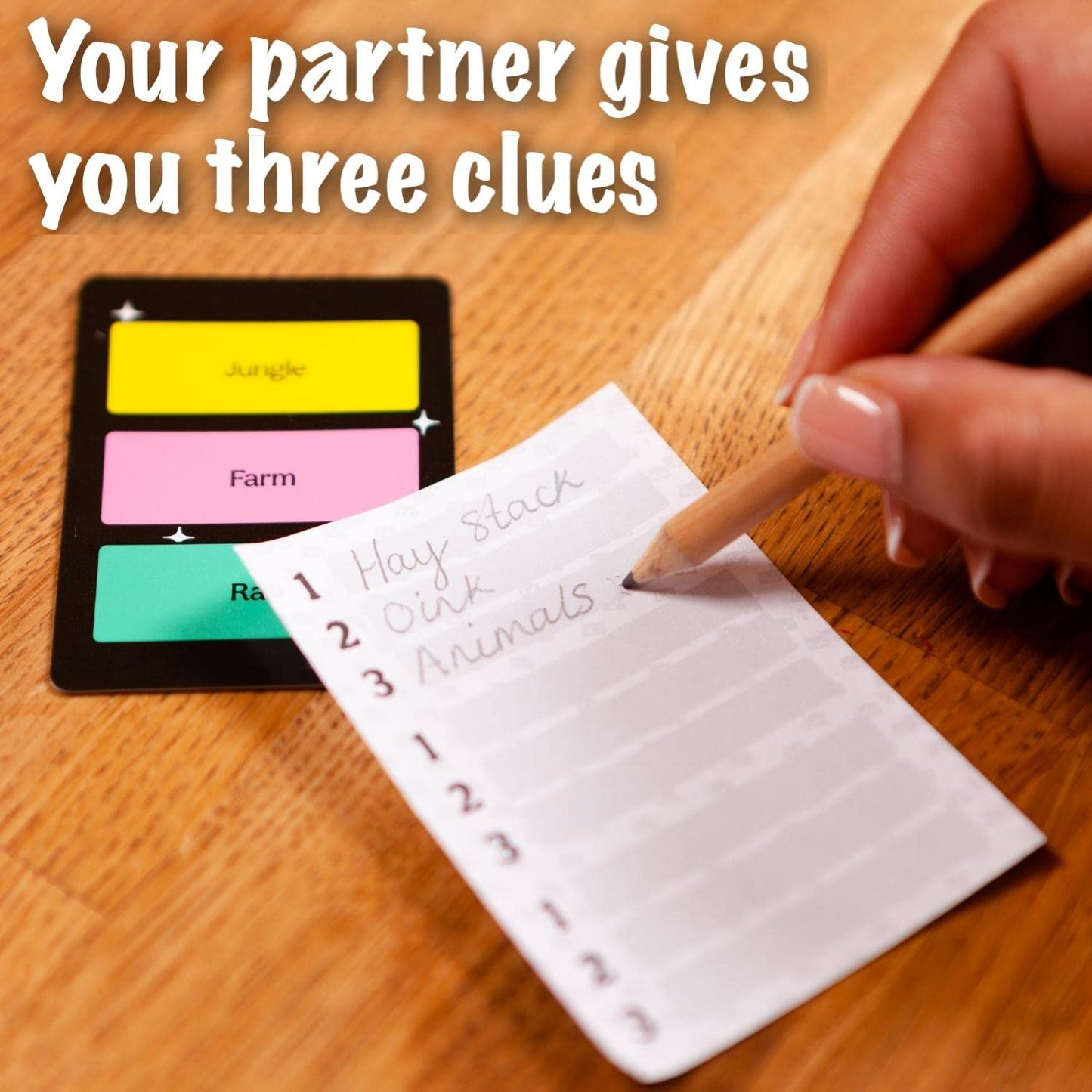 Big Potato 3 Wise Words Board Game - Word-Guessing Fun for Ages 10+, Multicolor, Model 3WWV2