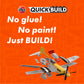 Airfix Quickbuild P-51D Mustang Airplane Brick Building Plastic Model Kit J6016