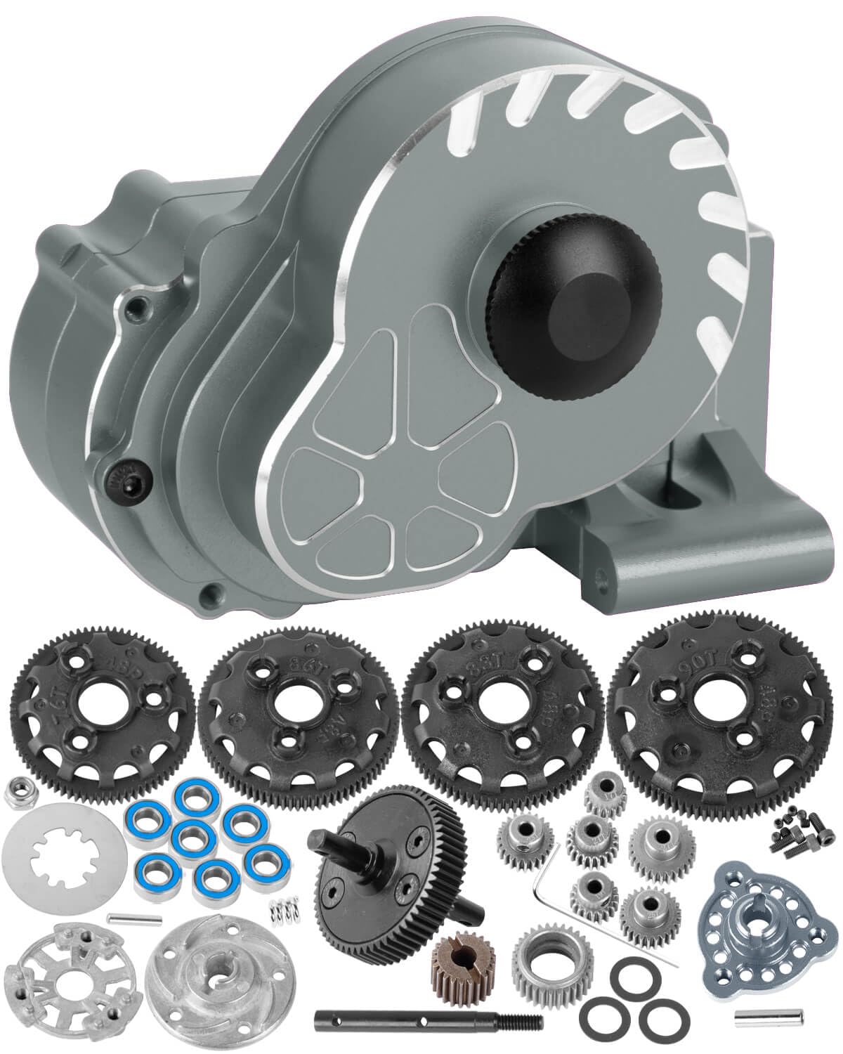 hopsupRC Metal Magnum 272R Assembled Transmission Upgrades Part for 1/10 Slash/Rustler/Stampede/Bandit 2WD VXL. Gearbox Transmis