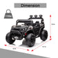 Nitoess 4X4 Kids Ride On Car With Remote Control, 24V Battery Powered Ride On Truck 4Wd/2Wd Switchable Electric Car For Kids Rid