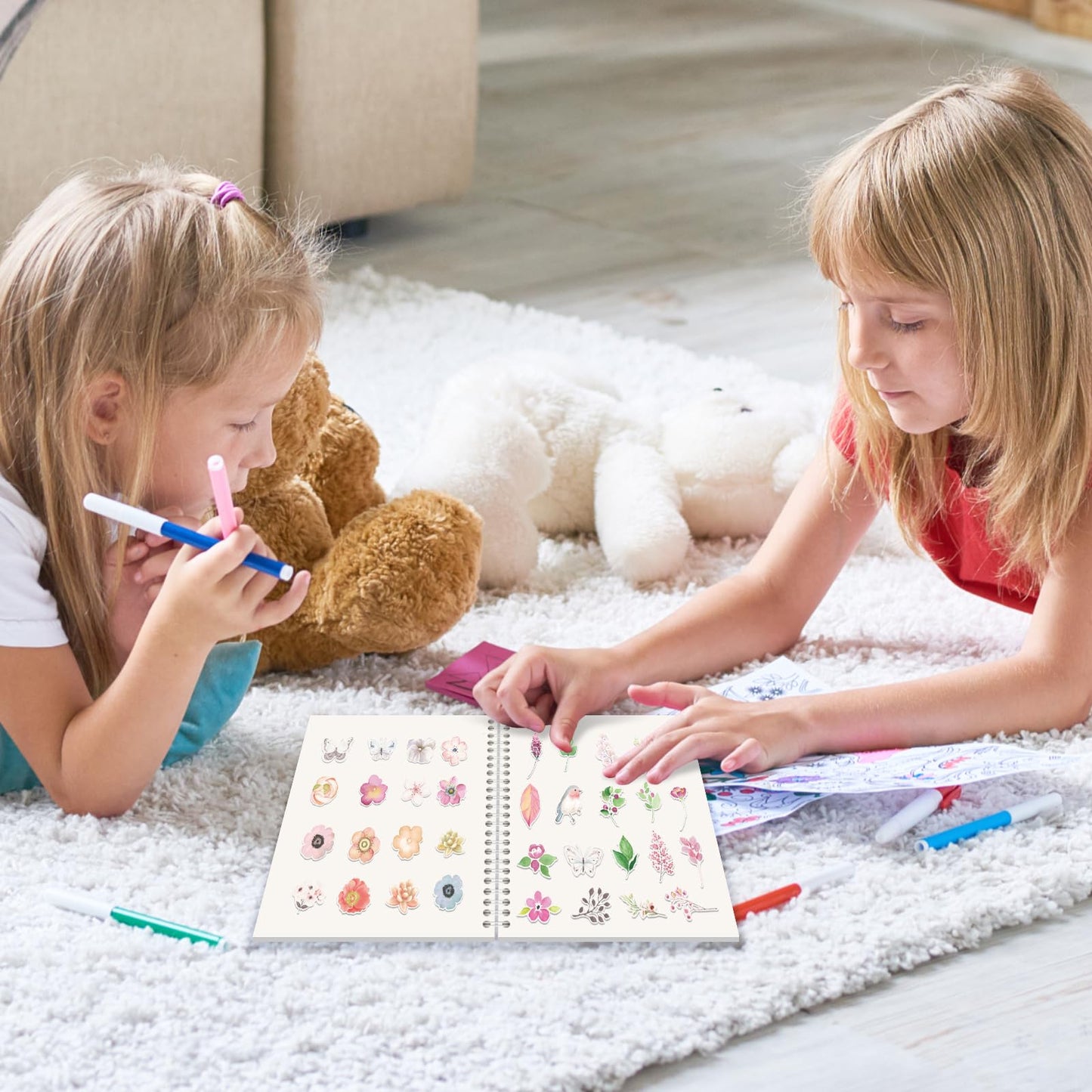 Reusable Sticker Book Collecting Album Blank Sticker Storage Book For Adults A5 Size 32 Sheets Release Paper Sticker Collection