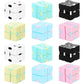 12 Pieces Mini Cube Blocks Mini Cube Desk Toy Magic Sensory Tool Blocks Puzzle Flip Cube For Teens Adults Birthday Favors (Macarons)
