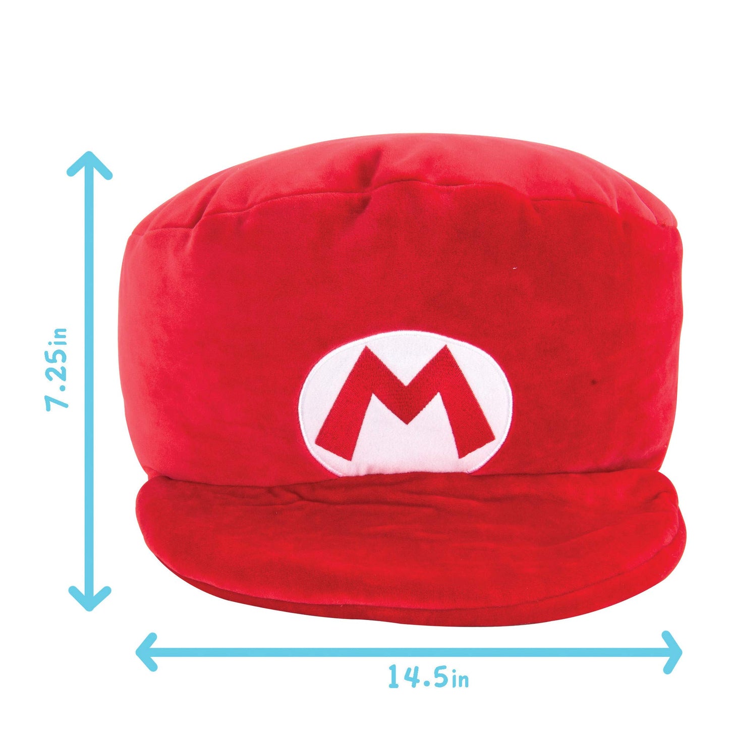 Club Mocchi- Mocchi- Nintendo Super Mario Plush - Mario Hat Plushie - Collectible Squishy Plushies - 15 Inch