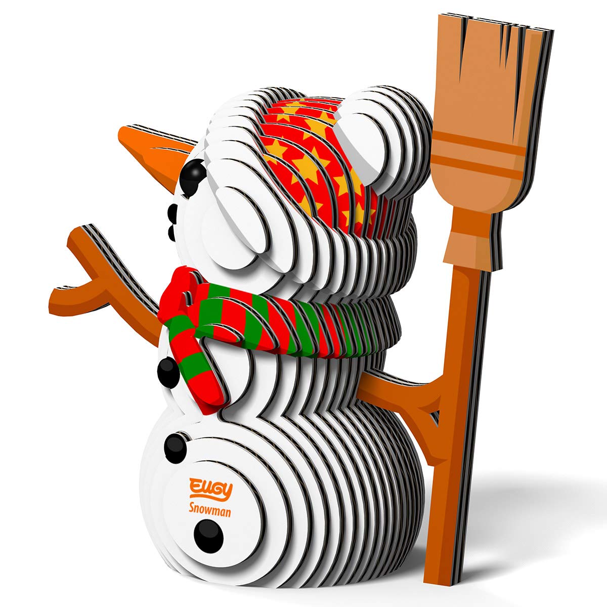 Eugy Snowman 3D Puzzle, 28 Piece Eco-Friendly Educational Toy Puzzles For Boys, Girls & Kids Ages 6+