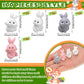 Marsui 100 Pcs Bunny Miniatures Figurines Rabbit Miniature Accessories Easter Garden Landscape Garden Bunny for Easter Accessori