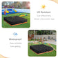 Square Sand Box Cover - Waterproof Dust Proof, Black - Fits 49L x 47W x 8.5H Box