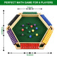 Alangduo Shut The Box Game With 12 Dice, 2-6 Player Shut The Box Table Math Game, Shut The Box Game Wooden, Educational Close The Box Game For Kids, Adults(Multicolour)