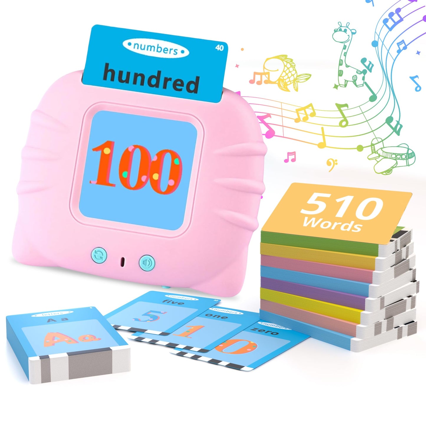 Pocket Speech Therapy Toys,Alphabet Flash Cards For Toddlers With 510 Sight Words, Abc Learning Resources Toys, Autism Sensory Toys For Autistic Children, Preschool Educational Montessori Toys