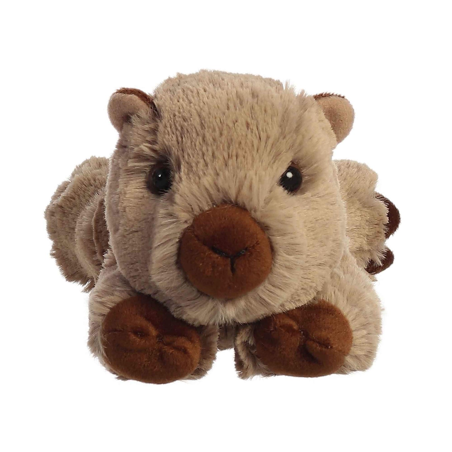 Aurora® Adorable Mini Flopsie™ Winnie Wombat™ Stuffed Animal - Playful Ease - Timeless Companions - Brown 8 Inches