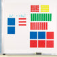 Learning Resources Magnetic Algebra Tiles, Algebraic Math Skills, Magnets For Any Magnetic Surface, 72 Piece Set, Ages 11+