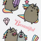 Trends International Pusheen Device Decals, 24-Pack, Vinyl, Multicolor, Model DC2017
