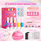 Kids Nail Polish Kit with Nail Dryer, 69PCs Nail Art Makeup Toy Set for Kids, Christmas Birthday Presents for 7 8 9 10 11 12 Yea
