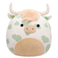 Squishmallows 20-Inch Celestino Sage Green Spotted Highland Cow Plush - Jumbo Soft Toy by Jazwares