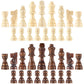 AMEROUS Wooden Chess Pieces Only  32 Pieses / 3.05 King/Storage Bag/Gift Package  Standard Tournamen Staunton Wood Chessmen for Chessboard  Replacement of Missing Pieces