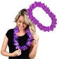 Blinkee Hawaiian Flower Lei Necklace Purple