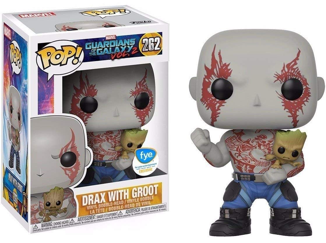 Funko Pop Vinyl Figure - Guardians of The Galaxy 2 - Drax with Groot - Multicolored - Model Abysse Corp_BOBUGV143