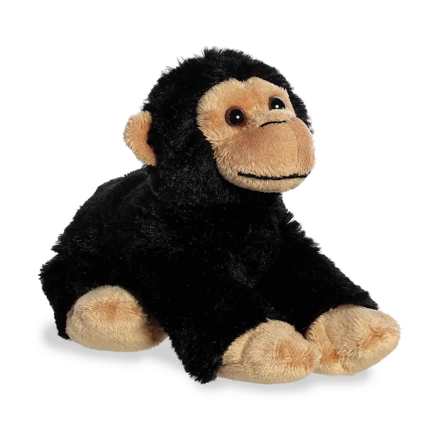 Aurora Adorable Mini Flopsie Cory Chimp Stuffed Animal - Playful Ease - Timeless Companions - Black 8 Inches