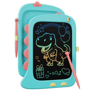 Kokodi Lcd Writing Tablet Doodle Board, 3 4 5 6 Year Old Boys Toys Gifts, 8.5 Inch Drawing Pad Airplane Travel Road Trip Essentials, Dinosaur Toddler Kids Games Birthday Christmas Stocking Stuffers