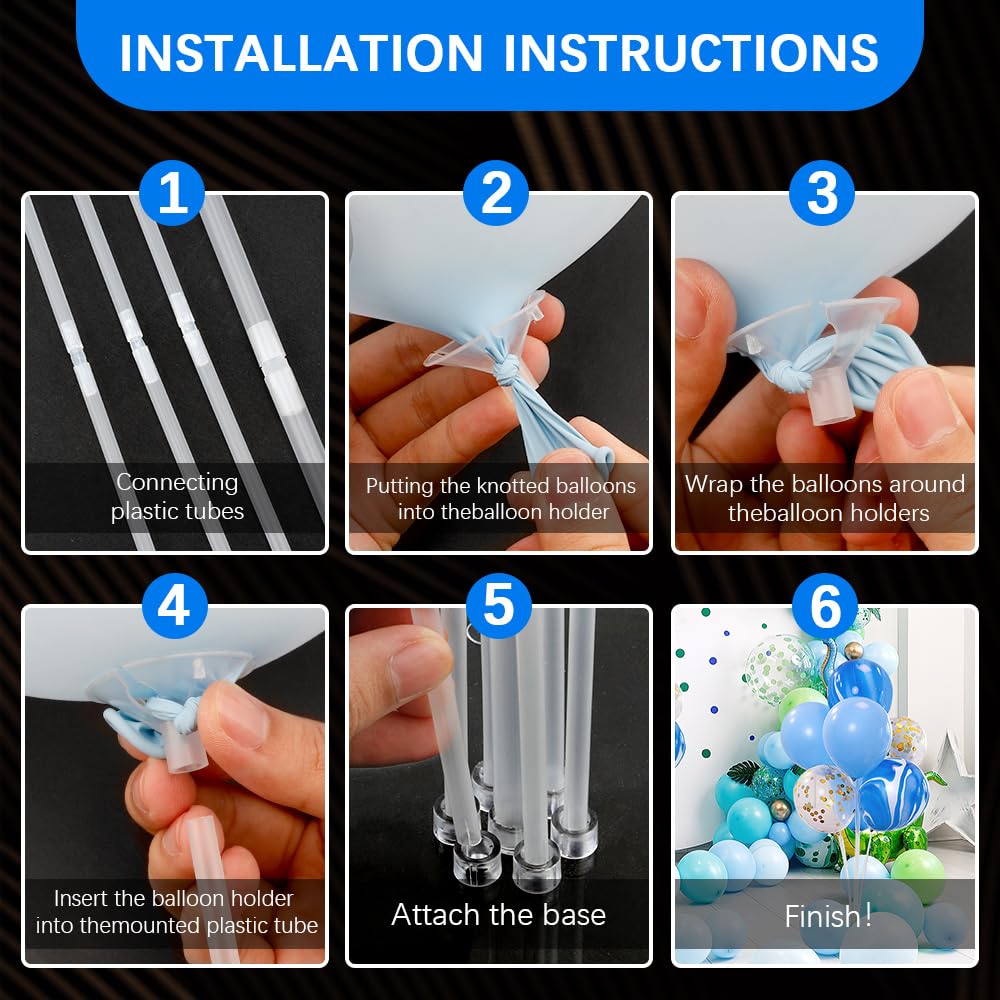 8 Set Balloon Stands For Table Balloon Sticks Balloon Stand Kit Balloon Table Stand Balloon Centerpieces For Tables Balloon Stan