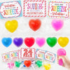 Valentines Day Gifts - 24 Pack Valentine Cards With Heart Stress Balls - Fidget Toys Bulk Valentines Gift Exchange For Kids School Classroom Party Favors Supplies