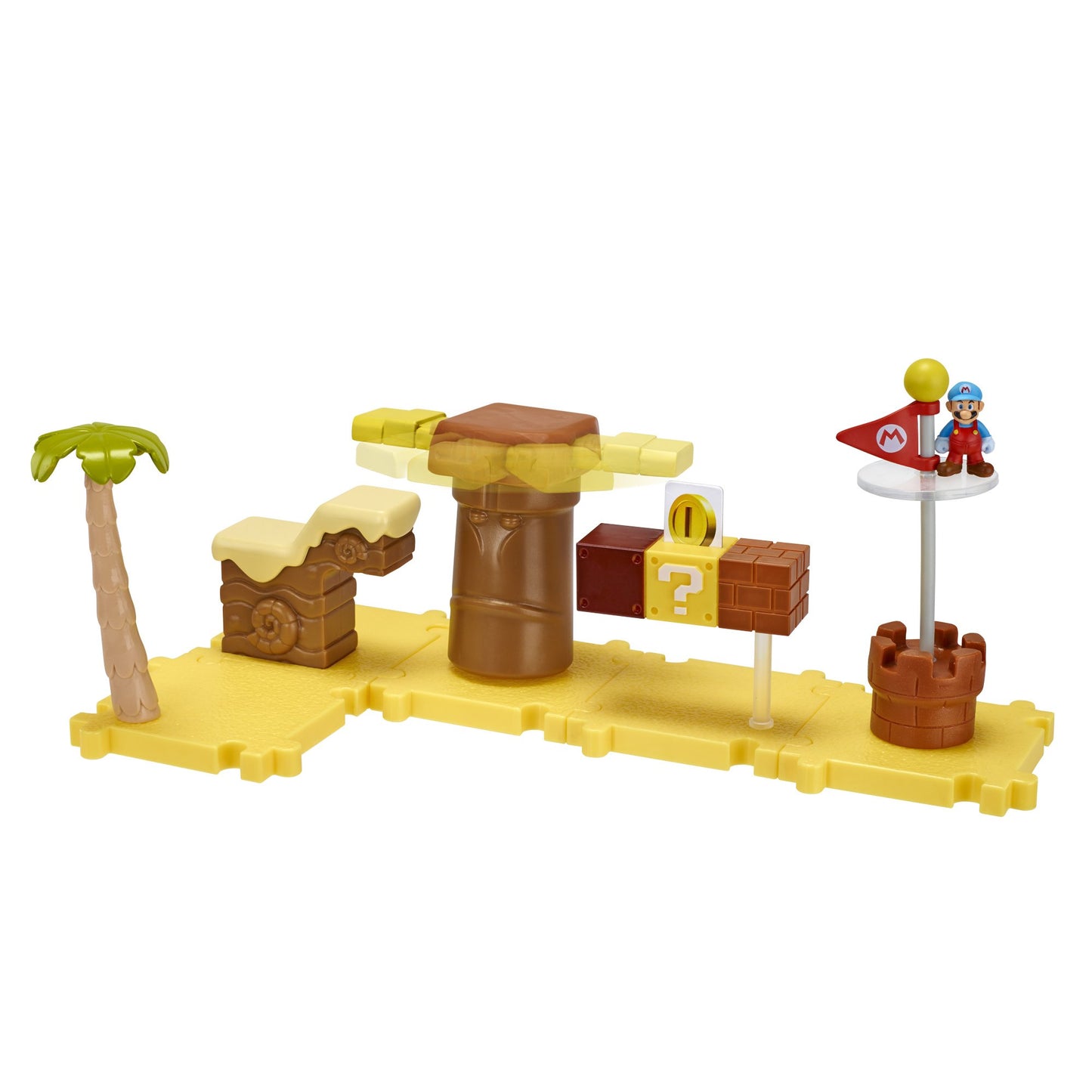 Nintendo Mario Bros Universe Micro Deluxe Pack Wave 1: Layer Cake Desert Ice Mario Playset