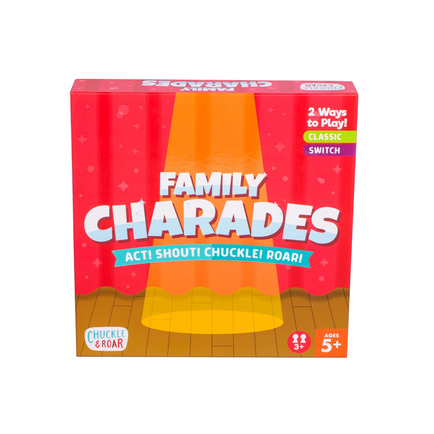 Chuckle & Roar Family Charades Game - Classic Group Acting Fun for Kids 5+ - Model 61001 - Great for Family Game Night