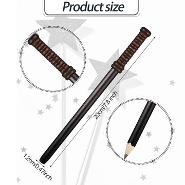 Spakon 30 Pieces Wand Pencils Wizard Party Supplies, Wizard Wand Pencils Theme Birthday Goody Bag Filler Favors for Teen Kids Bo