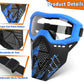 Pokonboy 4 Pack Tactical Mask For Kids, Safety Goggles Compatible With Nerf Rival, Apollo, Zeus, Khaos, Atlas, & Artemis Blasters Age 8+ Years Old