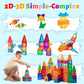 Afunx Magnetic Tiles, 102Pcs Magnet Building Blocks With 2 Cars, 3D Diamond Magnetic Blocks, Construction Stem Toys For Kids, Educational Toys For Boys Girls Ages 3 4 5 6 7 8 (102 Pcs)