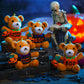 Roundfunny 20 Pcs Halloween Stuffed Animals Bears Bulk 4.5 Inch Mini Plush Bears With Halloween T-Shirt And Jack O Lantern Mini