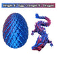 Yanzhe 3D Printed Dragon Egg Articulated Crystal Fidget Toy For Adults And Mystery Dragon Egg For Autism And Adhd (Laser Purple