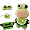 Cgq Labubu Fashion Ensemble,Clothes For Labubu ,3 Piece Sets Frog Fashion Accessoriesfor Labubu Dolls Clothes.