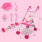 Doll Stroller Toy Anivia Realistic Doll Stroller Heart Design Gifts For Toddlers And Girls Foldable Baby Doll Stroller Toy(Witht