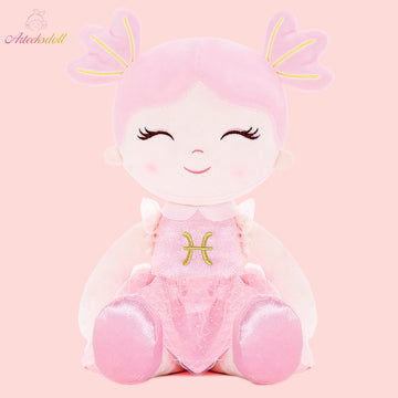 Arteeksdoll Baby Girl Gifts Plush Dolls Constellations Zodiac Doll Birthday Gift 17 Inches Pisces
