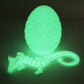 Dragon Egg 3D Printed Dragon Fidget Toys For Adults,Posable Flexible Crystal Dinosaur 3D Printed Articulated Dragon Christmas Toys Gifts For Autism/Ad (Luminous)
