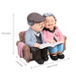 Old Couple Figurines,Loving Elderly Couple Figurines Romantic Couple Sculpture,Present For Valentine'S Day Anniversary Wedding