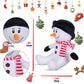Nleio 9'' Christmas Reindeer Plush, Christmas Stuffed Animals, Christmas Moose Sitting Plush Dolls, Ideal Gift For Kids Baby Tod