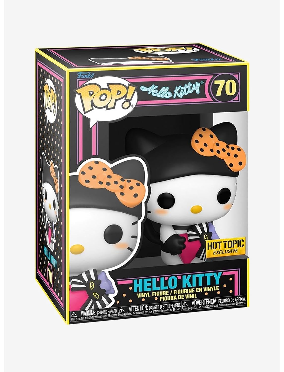 Funko All Pop! Sanrio: Hello Kitty - Hello Kitty With Gift (Blklt)(Exc) - Collectable Vinyl Figure - Gift Idea - Official Merchandise - Toys For Kids & Adults - Tv Fans - Model Figure For Collectors