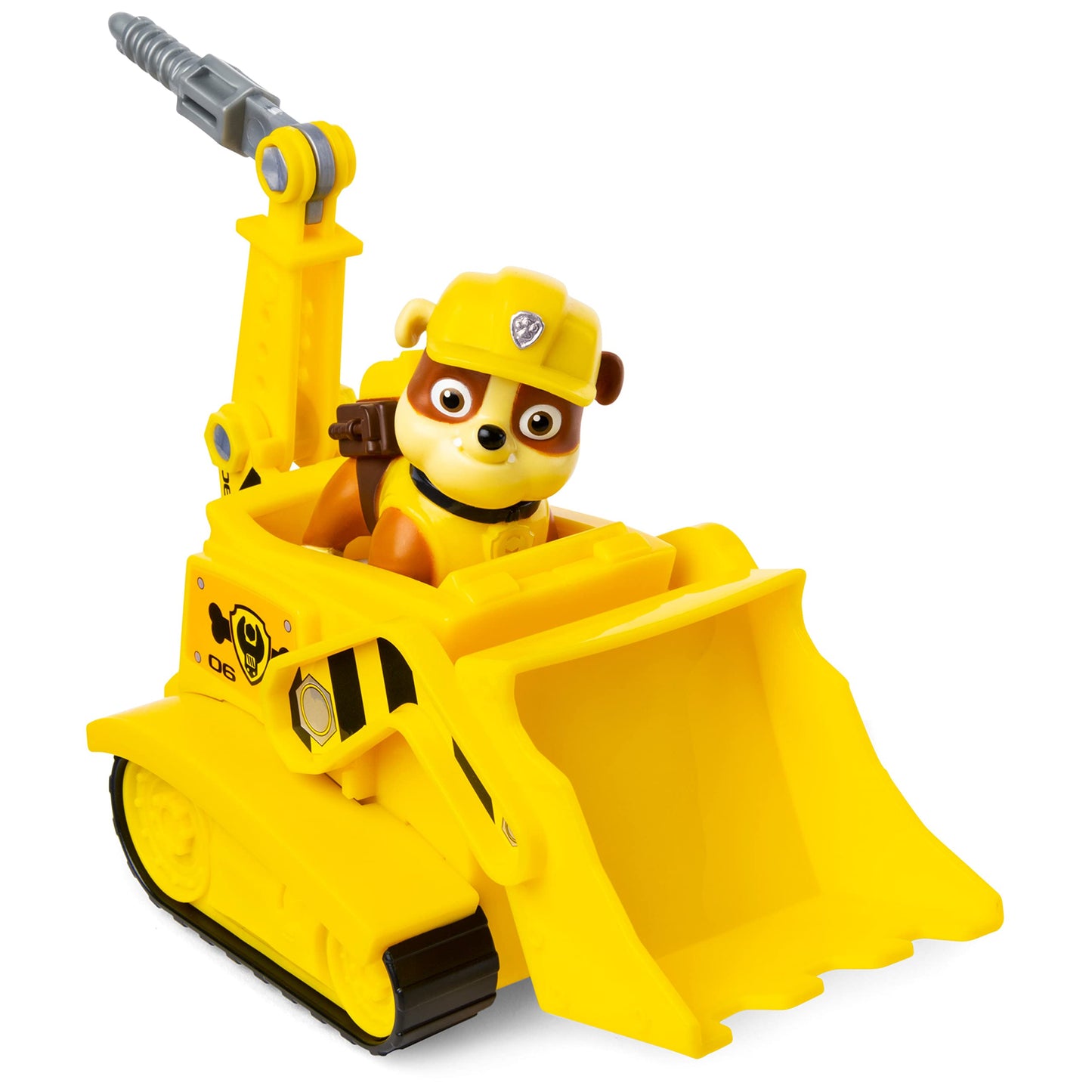 Paw Patrol, Rubbles Bulldozer Vehicle With Collectible Figure, For Kids Aged 3 Years And Over