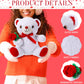 Jellyarch 4 Pcs 11.8'' Valentines Bear Stuffed Animals Plush Bear Gifts For Girlfriend Holding Rose And Heart Plush Soft For Val