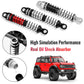 OGRC 59mm Shocks Absorber Oil Threaded Damper Threaded Shock Absorber for TRX4M 1/18 RC Crawler Upgrade Parts (Black Silver)