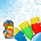 Ja-Ru Mini Handheld Bubble Blower With Non Toxic Bubble Solution | Touchable Bubbles For Kids | Stress Relief Fidget Toy | Bubble Party Favors For Kids (3 Pack) 1508-3A