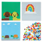 Etarnfly 3600Pcs Pixel Bricks, 1X1 18 Colors Classic Round Plates Building Blocks Parts And Pieces - Pixel Arts Dots Bulk Studs