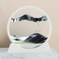 Winthfure Moving Sand Art Picture 3D Deep Sea Sandscape In Motion Display Round Glass Flowing Sand Frame, Kid Children'S Large D