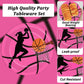 Gisgfim 96 Pcs Pink Basketball Party Supplies Paper Plates Napkins Basketball Sport Theme Birthday Party Tableware Decorations F