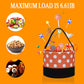 Leziazany Halloween Trick Or Treat Bag Halloween Candy Bucket Fabric Tote Gift Candy Bag Candy Polka Dot Skull Pumpkin Stripe Halloween Party Favors