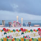Tropical Luau Party Supplies Flamingo Disposable Tablecloth Plastic Waterproof Table Cover for Hawaiian Beach Party Decorations,