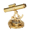 Deco 79 Metal Telescope With Compass Base, 8' X 8' X 8', Brass