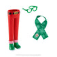 The Elf on the Shelf Claus Couture Holiday Hipster, Small, Multicolor, Plastic, Model CCHIPSTER